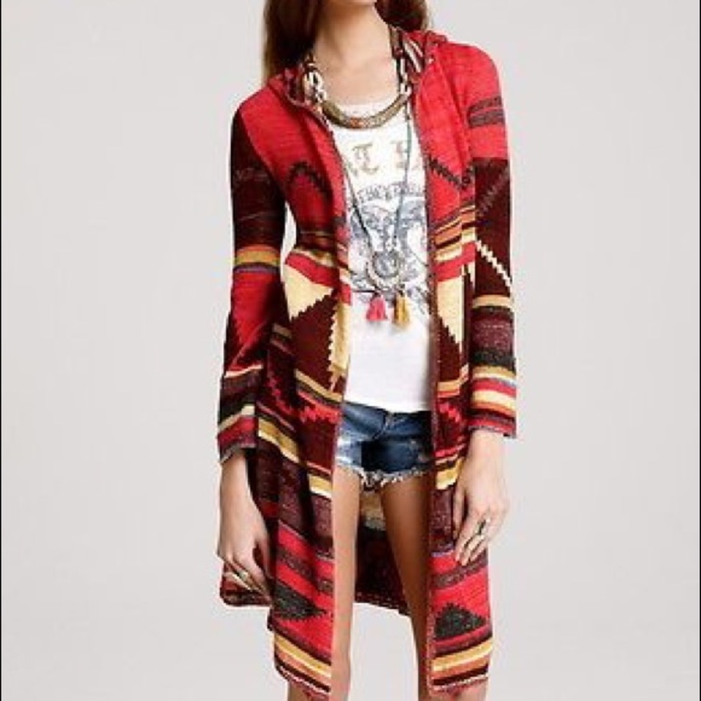 Free people Aztec boho cardigan